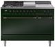 Ilve® Nostalgie II Series 48" Emerald Green Pro Style Dual Fuel Range-0