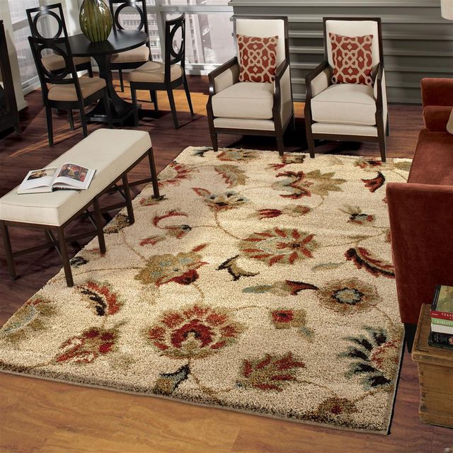Orian Wild Weave London Bisque 7'10" x 10'10" Rug-1