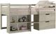 Donco Kids Columbia Rustic Light Gray Youth Twin Low Loft Bed-0