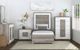 Elements International San Matteo Dual Tone Queen Panel Bed-2