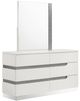 New Classic® Home Furnishings Paradox White Dresser and Mirror Set-0