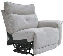 Mazin Furniture Tesoro Gray Power Right Side Reclining Chair with Power Headrest and USB Port-1