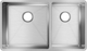 Elkay Crosstown® Polished Satin 31-1/2" x 18-1/2" x 9" 60/40 Double Bowl Undermount Sink-1