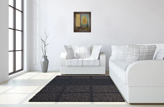 Classy Art Azure Leaf by Viola Lee Framed Print Wall Art-2