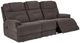 Flexsteel® Zofa Umber Power Reclining Sofa with Power Headrests and Lumbar-3