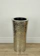 Le Present Martello Moderna Hammered Metal 28" Planter-1