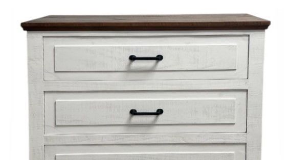 Million Dollar Rustic Econo White Chest-1