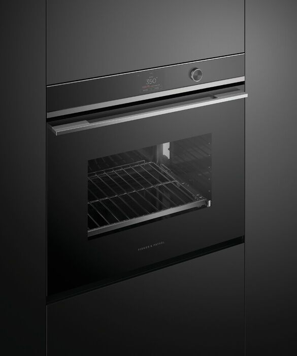 Fisher & Paykel Series 9 30" Black Contemporary Single Electric Wall Oven-3