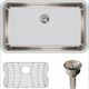 Elkay Lustertone® Classic Lustrous Satin 31" x 19" Single Bowl Undermount Sink Kit with Perfect Drain®-1