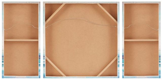 Olliix by Madison Park Teal Tides Blue Gel Coat Canvas-3