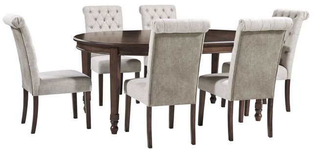 Signature Design by Ashley® Adinton Reddish Brown Oval Dining Room Extension Table-3
