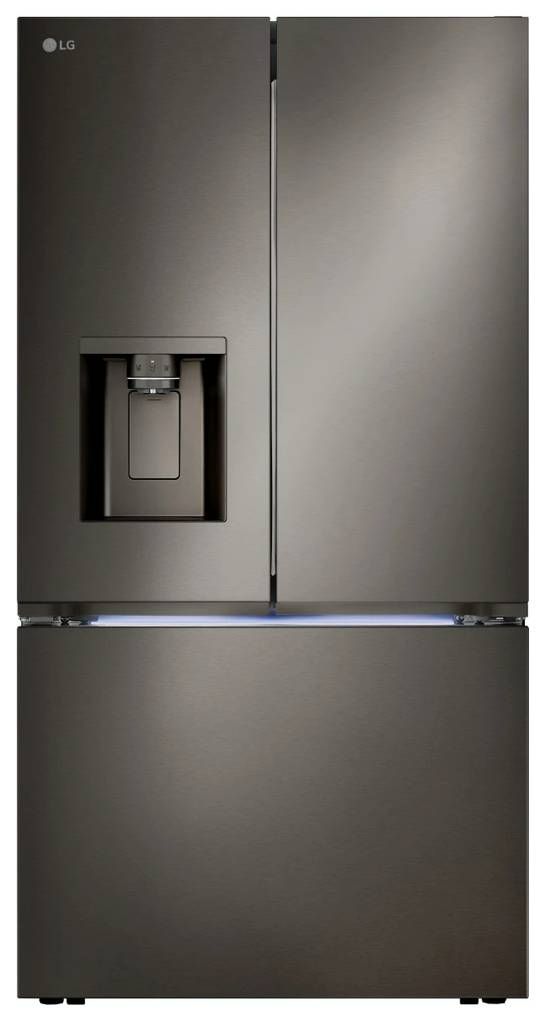 LG 36" 25.5 Cu. Ft. PrintProof™ Black Stainless Steel Counter Depth French Door Refrigerator-0