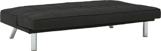 Signature Design by Ashley® Santini Black Flip Flop Armless Sofa-3