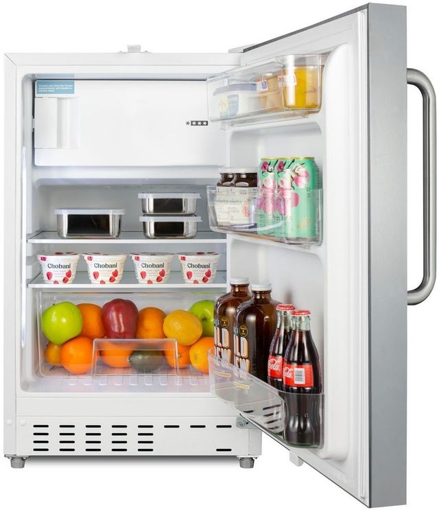 Summit® 2.7 Cu. Ft. Stainless Steel Under The Counter Refrigerator-2