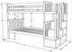 Kodiak Furniture Kelcie Dark Gray Twin/Twin Bunk Youth Bed-3