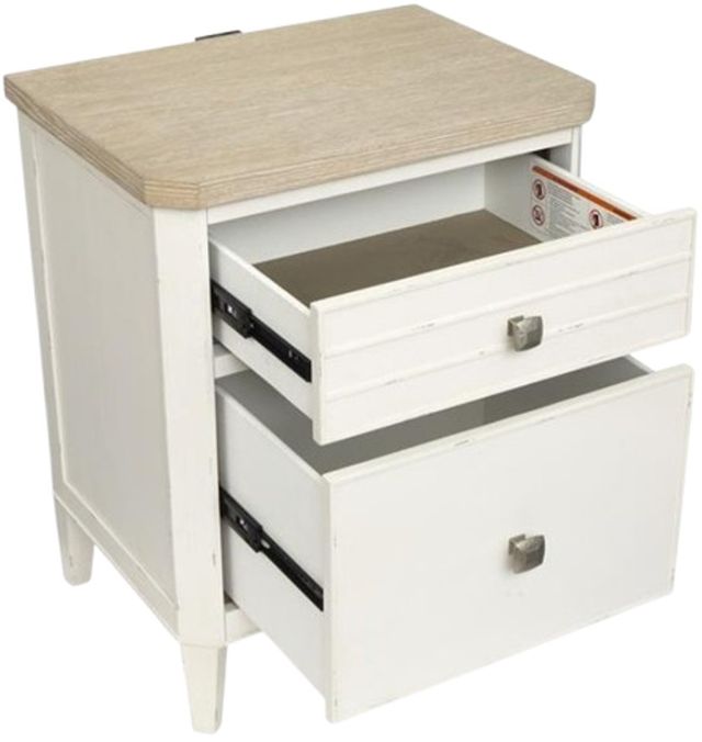 Magnussen Home® Echo Isles Driftwood and Sea Pearl Telephone Table-3