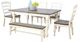Sunny Designs™ Pasadena Buckskin Top Extension Dining Table with Marble White Base -2