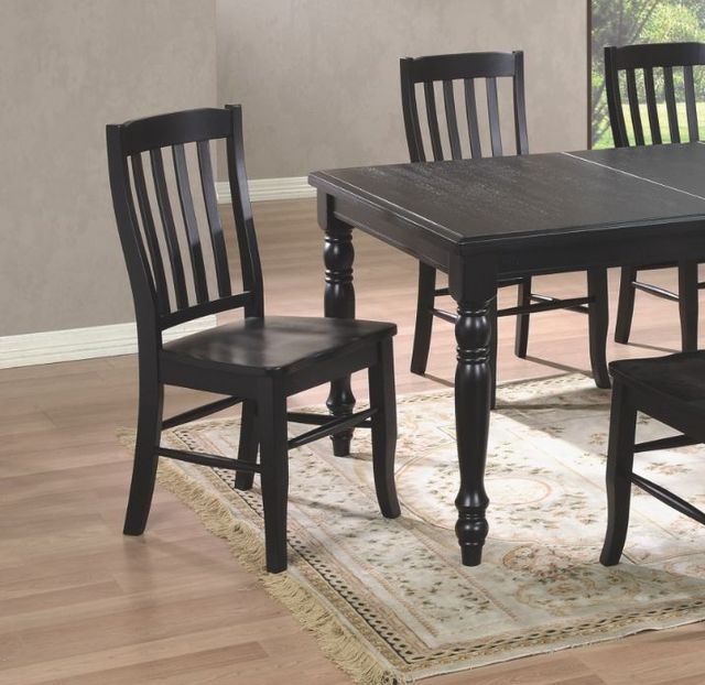 Winners Only® Quails Run Ebony Rake Side Chair-1