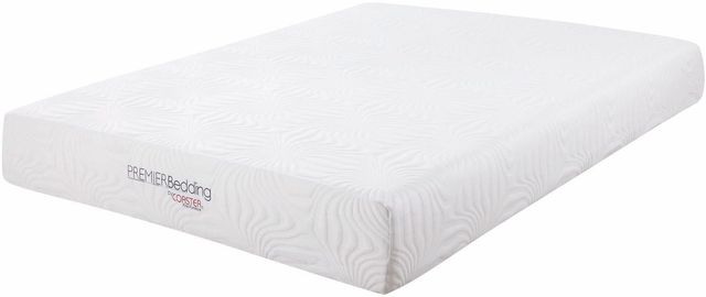 Coaster® Key White 10” Medium Memory Foam Queen Mattress-0