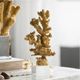 A & B Home Golden Coral Accent on Clear Base-5