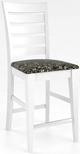 Canadel® Dove White Ladder Back Wood Stool-0
