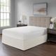 Olliix by Madison Park Ivory Simple Fit Wrap Around Adjustable Bed Skirt-3