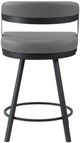Homelegance® Crowley Gray Counter Swivel Chair-4