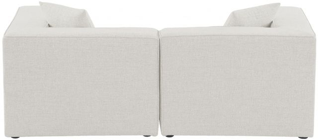 Meridian Furniture Cube 2-Piece Cream Modular Sectional Loveseat-1