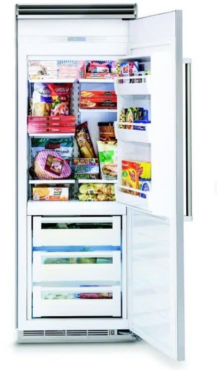 Viking® 5 Series 15.9 Cu. Ft. Reduction Red Professional Right Hinge All Freezer-2