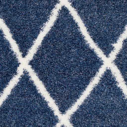 Surya Cloudy Shag Navy 2'x3' Throw Rug-1