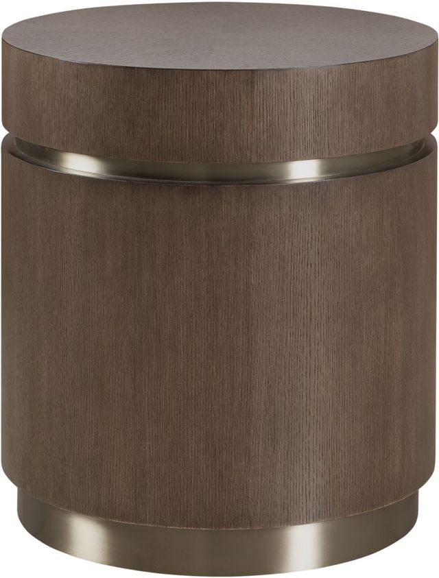 Hooker® Furniture Commerce and Market Roll With It Dark Round End Table-0
