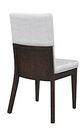 Chaise d'appoint en tissu brun foncé/blanc VieBois®-1