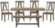 Liberty Furniture Lindsey Farm 6-Piece Gray/Sandstone Trestle Dining Set-0