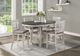 Mazin Furniture Junipero Antique White/Rosy Brown Side Dining Chair-2