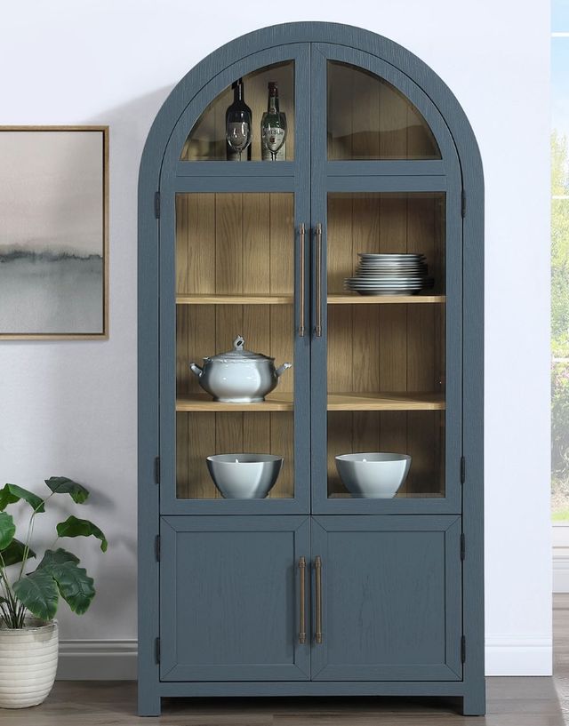 Steve Silver Co. Magnolia Dusty Blue Curio-3