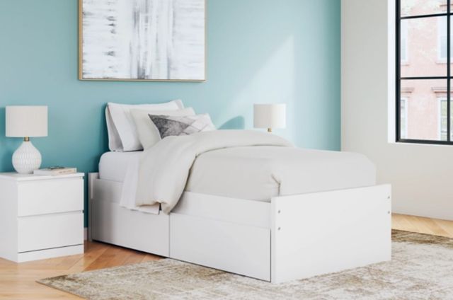 Signature Design by Ashley® Onita White Twin Platform Storage Bed-3