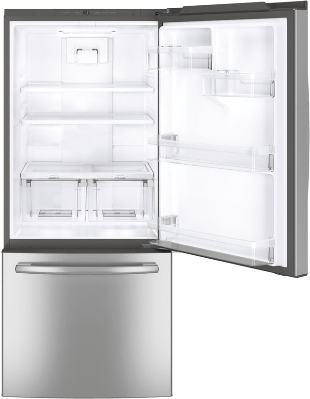 GE® 20.9 Cu. Ft. Fingerprint Resistant Stainless Steel Bottom Freezer Refrigerator-1