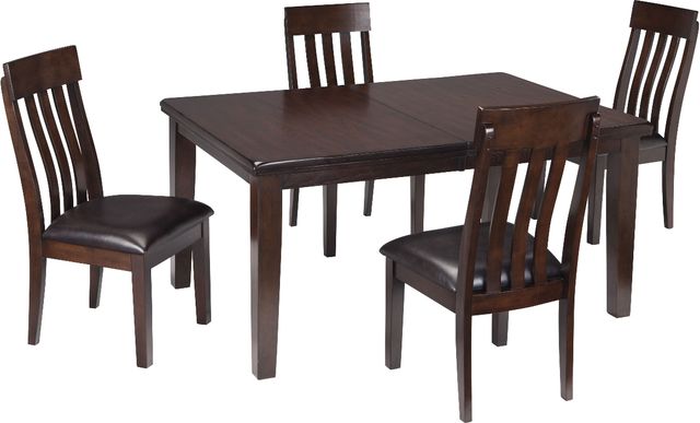 Signature Design by Ashley® Haddigan 5-Piece Dark Brown Dining Set-0
