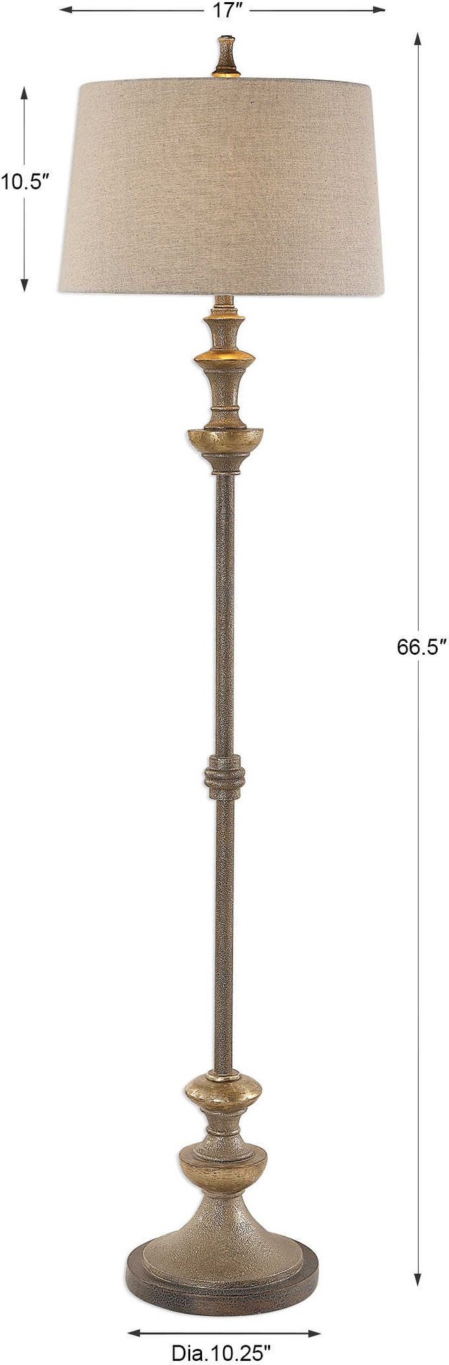 Uttermost® Vetralla Dark Bronze Floor Lamp-2
