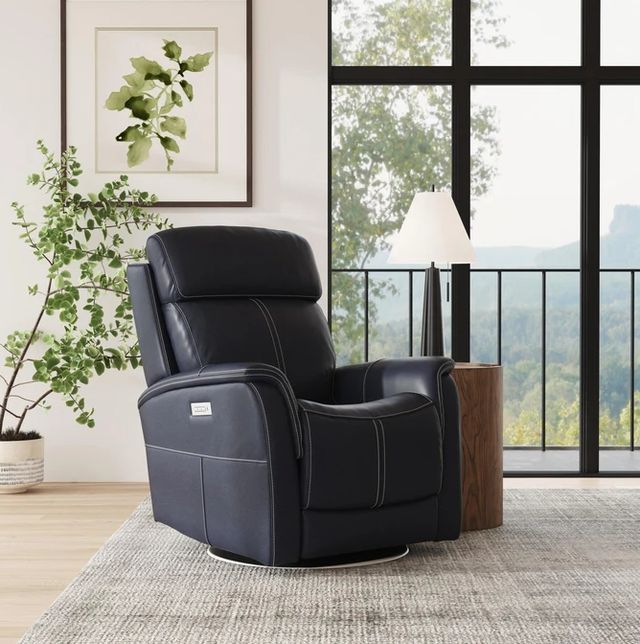 Flexsteel® View Ocean Swivel Power Recliner with Power Headrest -1
