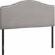 Monarch Specialties Inc. Grey Linen Full Headboard-0