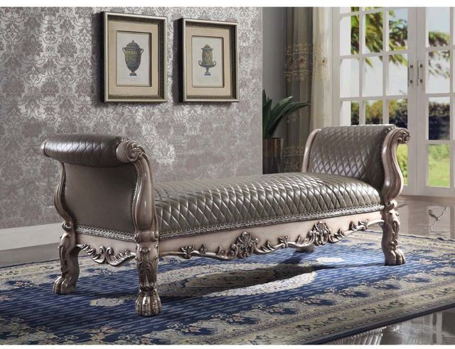 ACME Furniture Dresden Vintage Bone White Bench-3