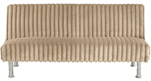 Furniture of America® Hinwil Taupe Futon Sleeper Sofa-2