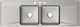 Elkay Lustertone® Classic Lustrous Satin 66" x 22" x 7-5/8" 3-Hole Equal Double Bowl Drop-In Sink with Drainboard-1