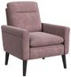 Elements International Hawk Blush/Espresso Accent Arm Chair-0