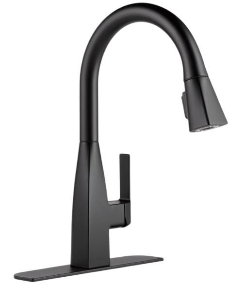 Peerless Xander® Matte Black 15" Single Handle Pull-Down Kitchen Faucet-2