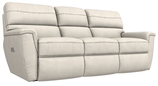 La-Z-Boy® Ava Ivory Power Reclining Sofa with Headrest-0