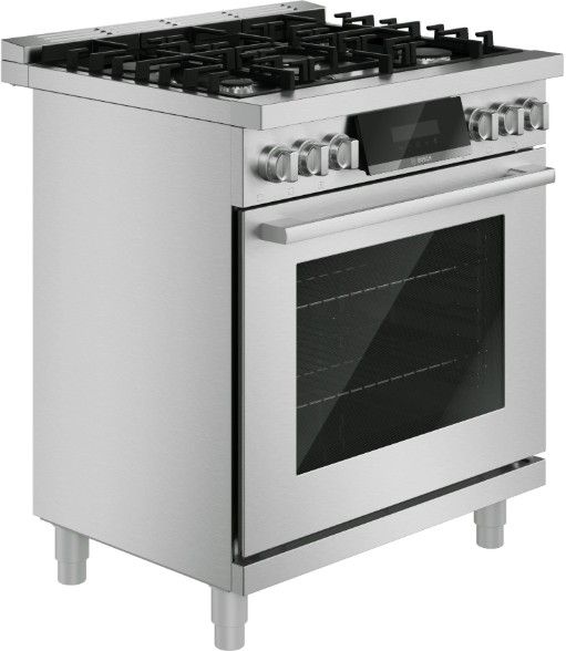 Bosch® 800 Series 30” Stainless Steel Freestanding Dual Fuel Range-2