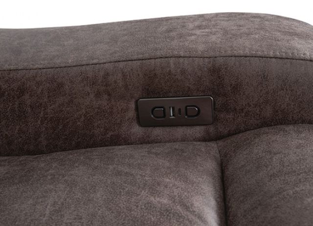 Furniture of America® Demetrius Brown 39" Power Recliner-3
