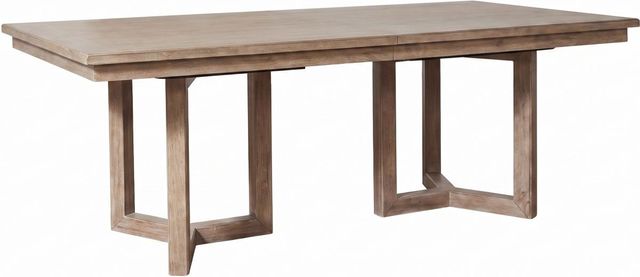 Liberty Furniture Proximity Place 5-Piece Barley/Barley Buff Double  Pedestal Dining Set-1